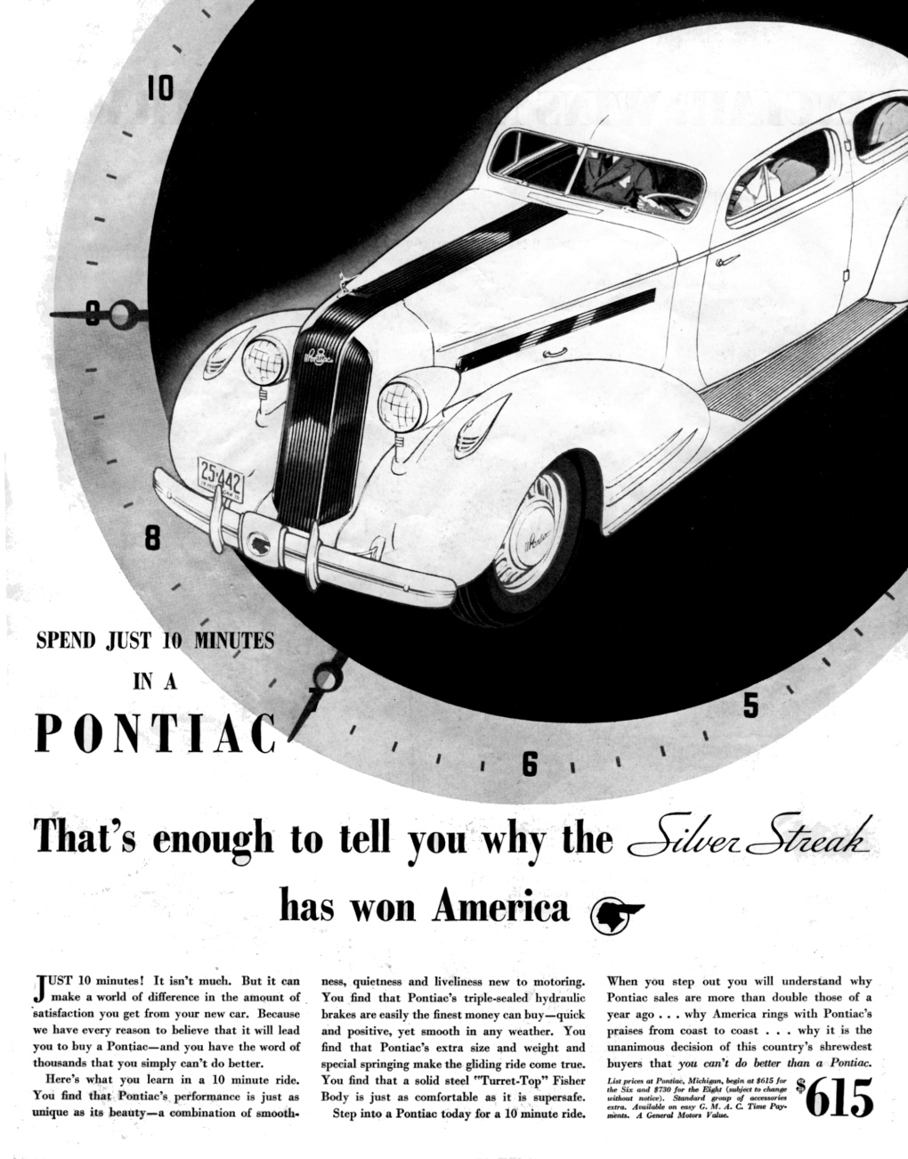 1935 Pontiac Auto Advertising